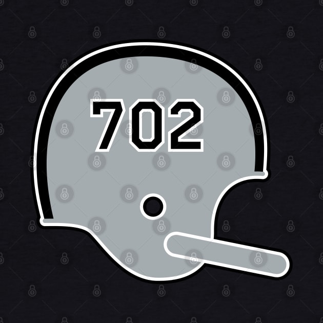Las Vegas Raiders 702 Helmet by Rad Love